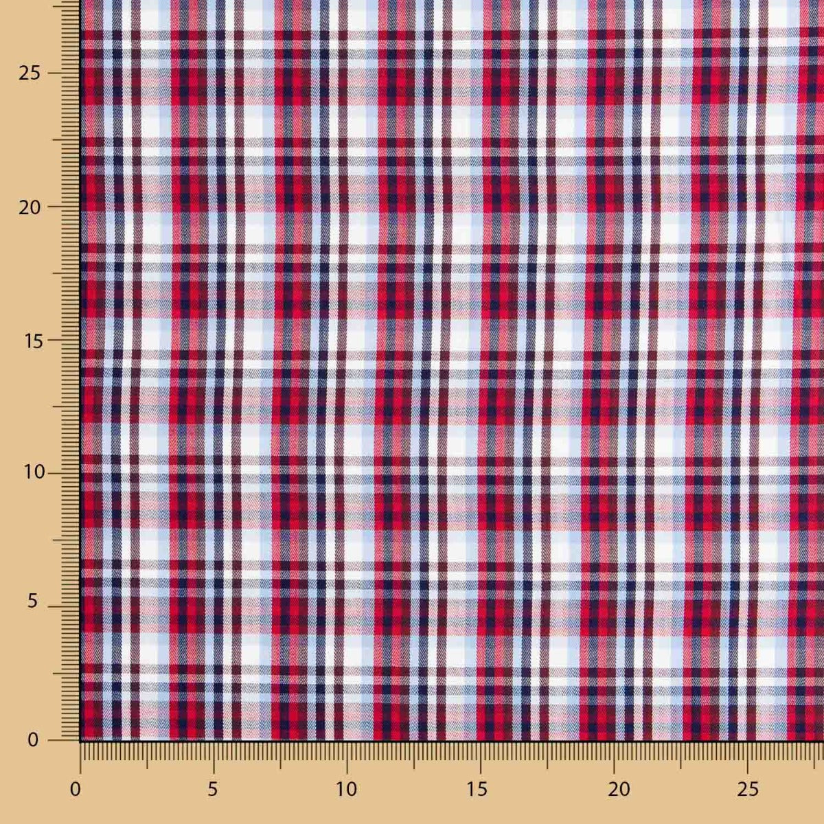 Zweifarbig kariertes Hemd aus Twill - Ribes y Casals