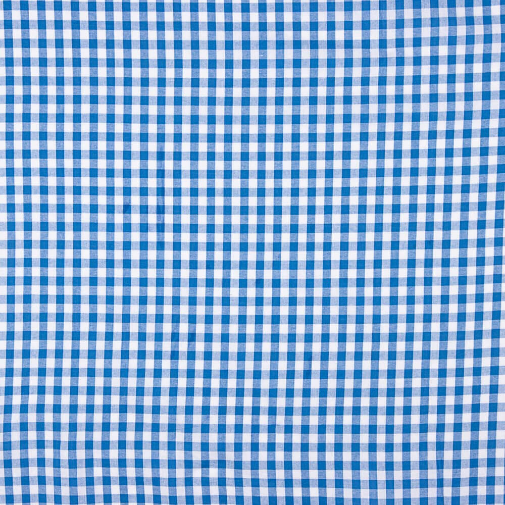 Baumwolle Vichy Baumwolle Quadrate Blau - Ribes y Casals