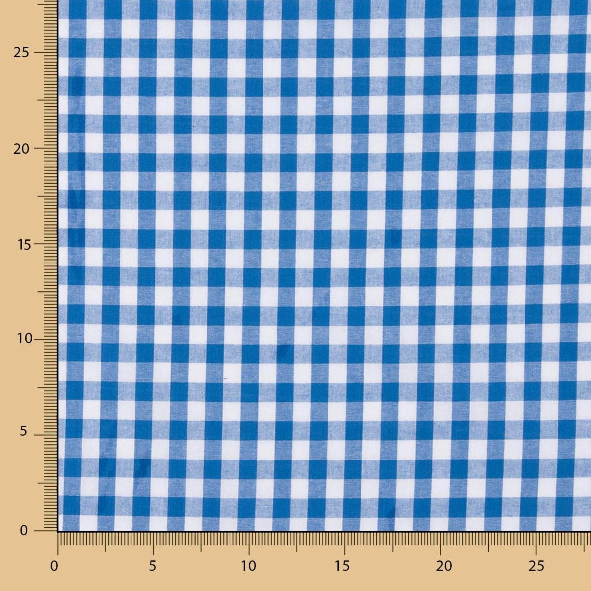 Baumwolle Vichy Baumwolle Quadrate Blau - Ribes y Casals
