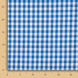 Baumwolle Vichy Baumwolle Quadrate Blau - Ribes y Casals