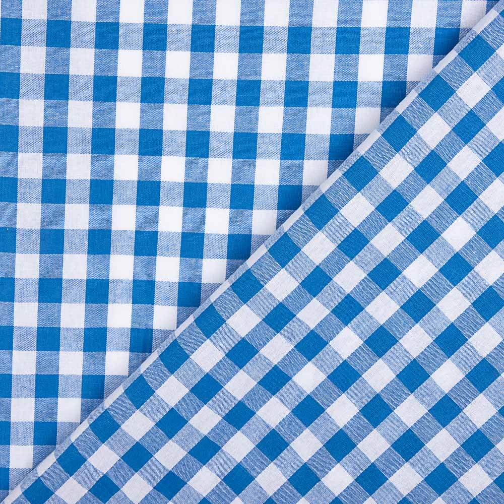 Baumwolle Vichy Baumwolle Quadrate Blau - Ribes y Casals