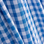 Baumwolle Vichy Baumwolle Quadrate Blau - Ribes y Casals