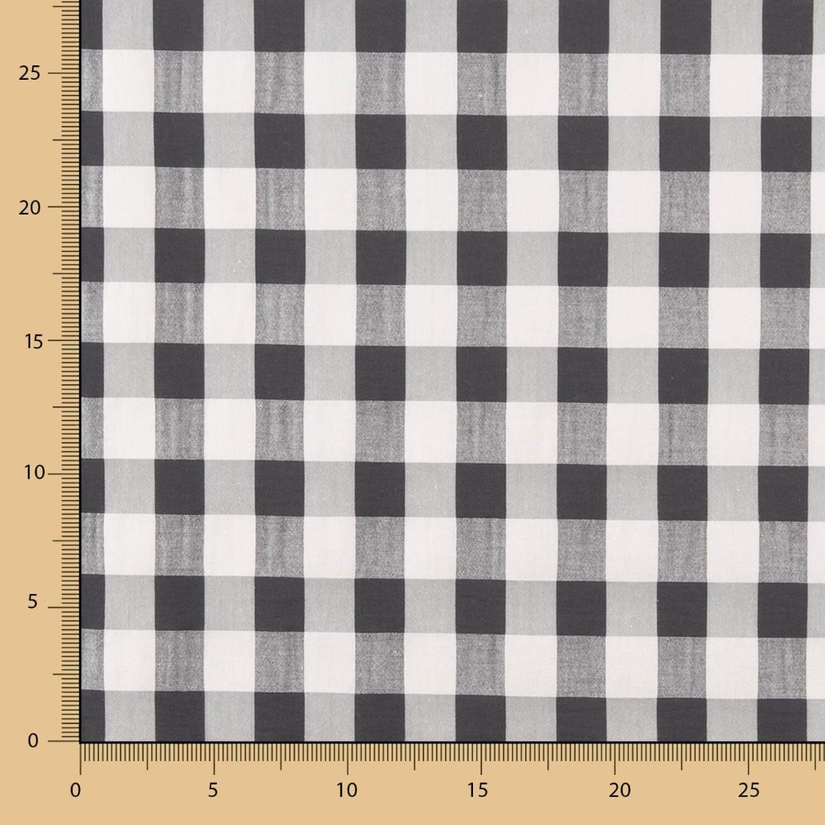 Seersucker Baumwolle Maxi Frame Schwarz - Ribes y Casals