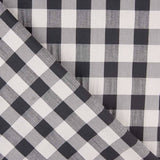 Seersucker Baumwolle Maxi Frame Schwarz - Ribes y Casals