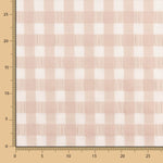 Seersucker Baumwolle Maxi Square Baumwolle Blassrosa - Ribes y Casals