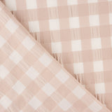 Seersucker Baumwolle Maxi Square Baumwolle Blassrosa - Ribes y Casals