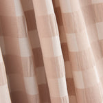 Seersucker Baumwolle Maxi Square Baumwolle Blassrosa - Ribes y Casals