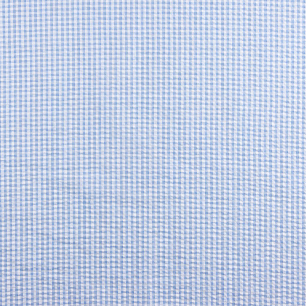 Vichy Seersuker Kariert Hellblau - Ribes y Casals