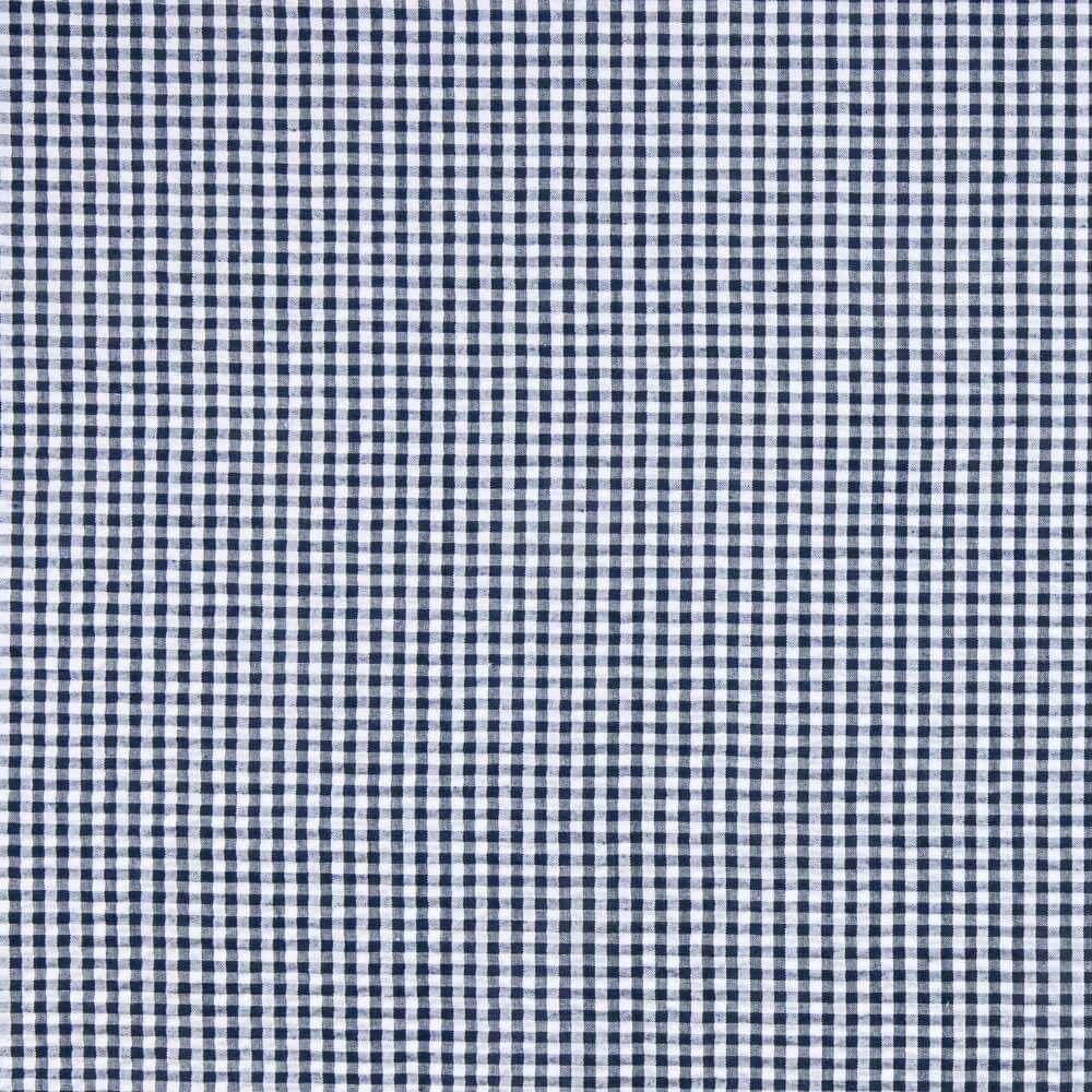 Vichy Seersuker Navy Plaids - Ribes y Casals