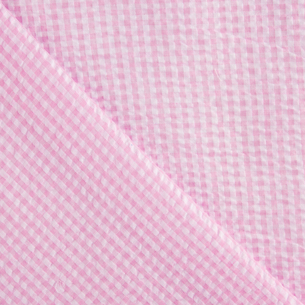 Vichy Seersuker Kariert Rosa - Ribes y Casals