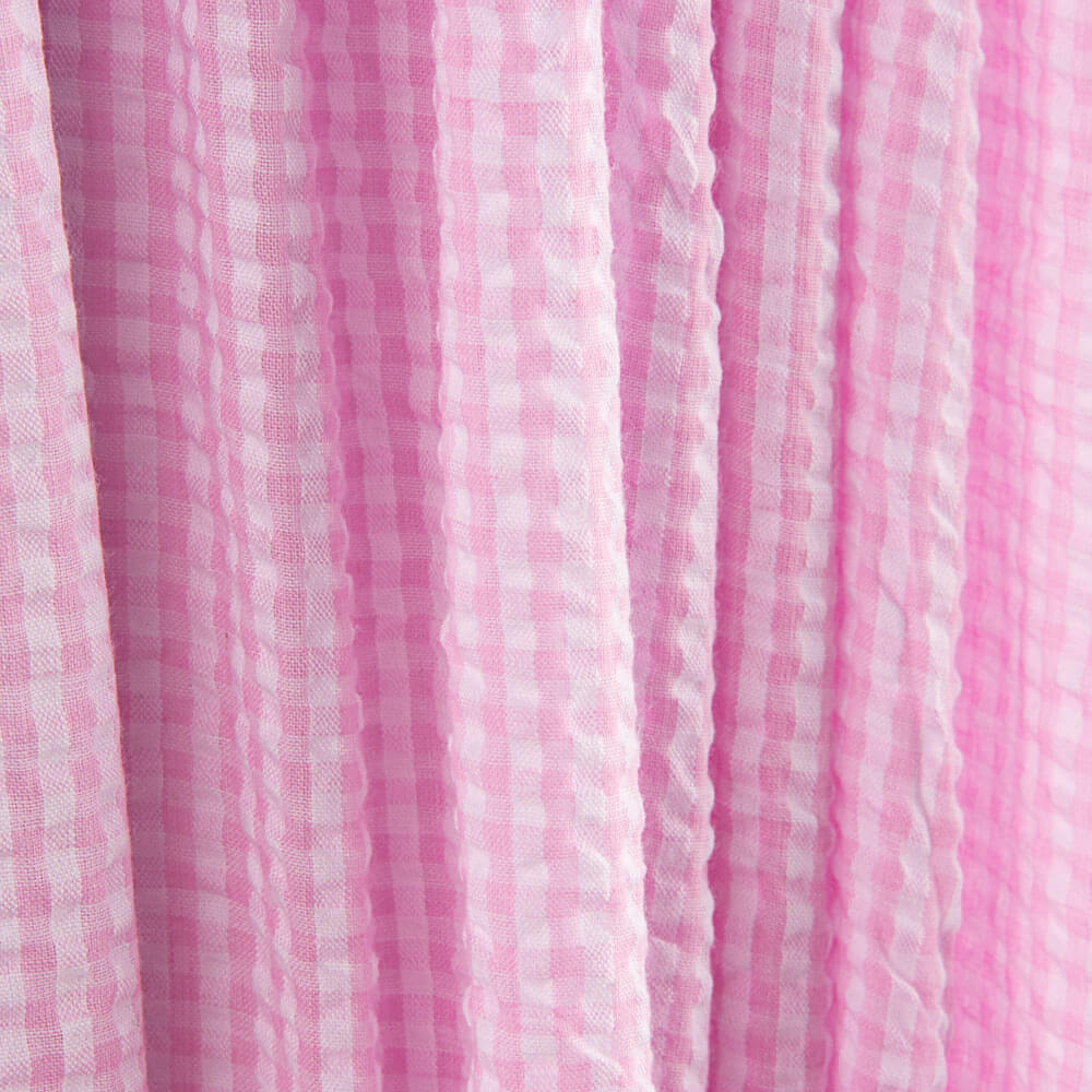 Vichy Seersuker Kariert Rosa - Ribes y Casals