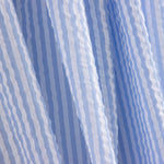 Vichy Seersuker Streifen Hellblau - Ribes y Casals