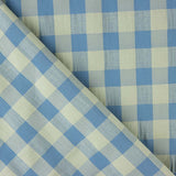 Baumwolle Seersucker Baumwolle Maxi Square Blau-Grün - Ribes y Casals