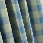 Baumwolle Seersucker Baumwolle Maxi Square Blau-Grün - Ribes y Casals