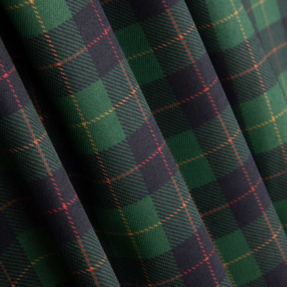 Viella Baumwolle Tartan Grün - Ribes y Casals
