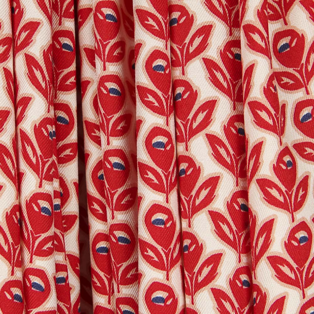 Viskose Mohnblumen Rot - Ribes y Casals
