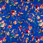 Viskose Bambula Floral Blau - Ribes y Casals