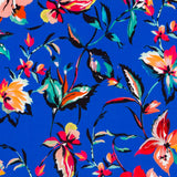 Viskose Bambula Floral Blau - Ribes y Casals