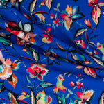 Viskose Bambula Floral Blau - Ribes y Casals