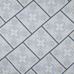 Viskose Kaschmir Mosaik Blau - Ribes y Casals