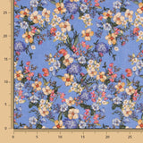 Bedruckte Viskose Botanical Blue - Ribes y Casals