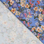Bedruckte Viskose Botanical Blue - Ribes y Casals