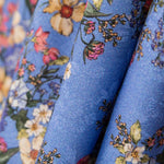 Bedruckte Viskose Botanical Blue - Ribes y Casals