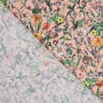 Viskose Gedruckt Floral Nackt - Ribes y Casals