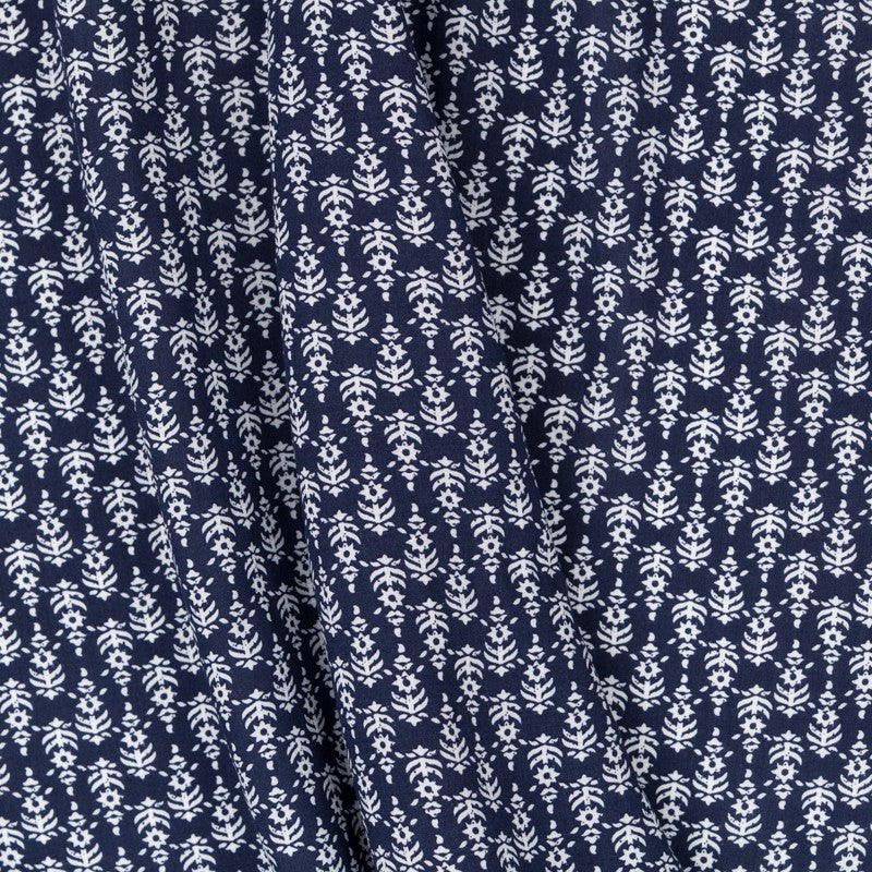 Marineblau Geometrisch Viskose - Ribes y Casals