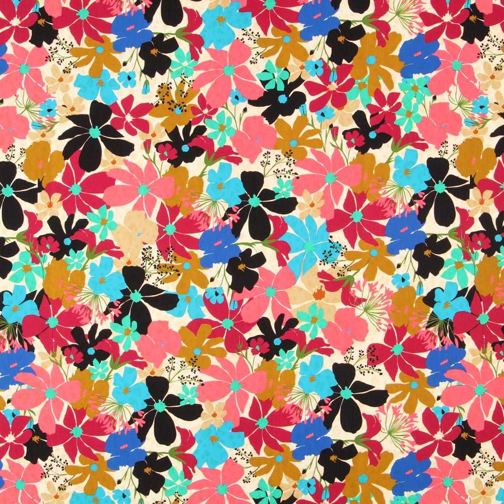Viskose Happy Flowers - Ribes y Casals