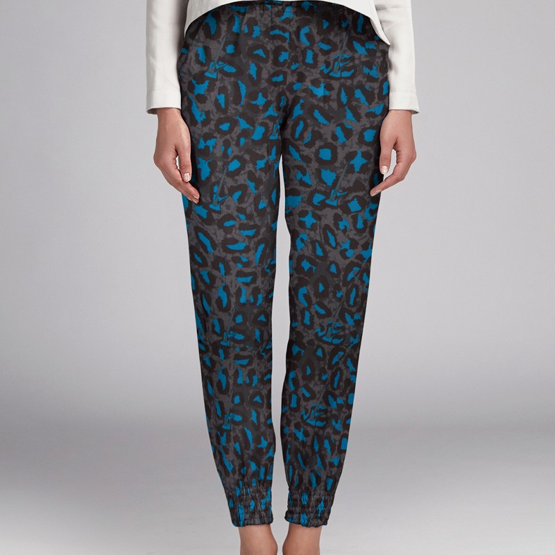 Blauer Leopard Viskose - Ribes y Casals