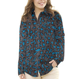 Blauer Leopard Viskose - Ribes y Casals