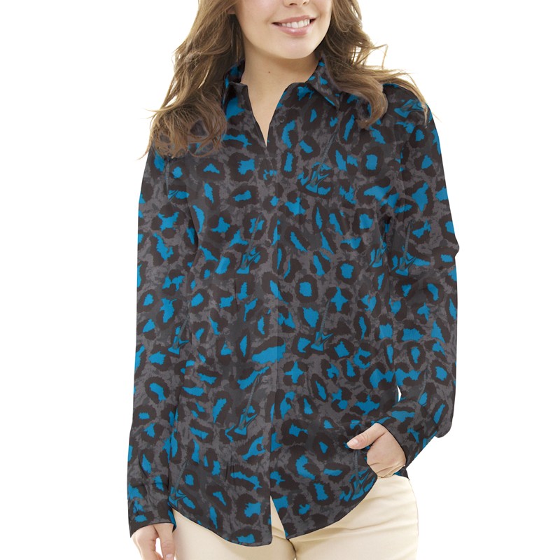 Blauer Leopard Viskose - Ribes y Casals