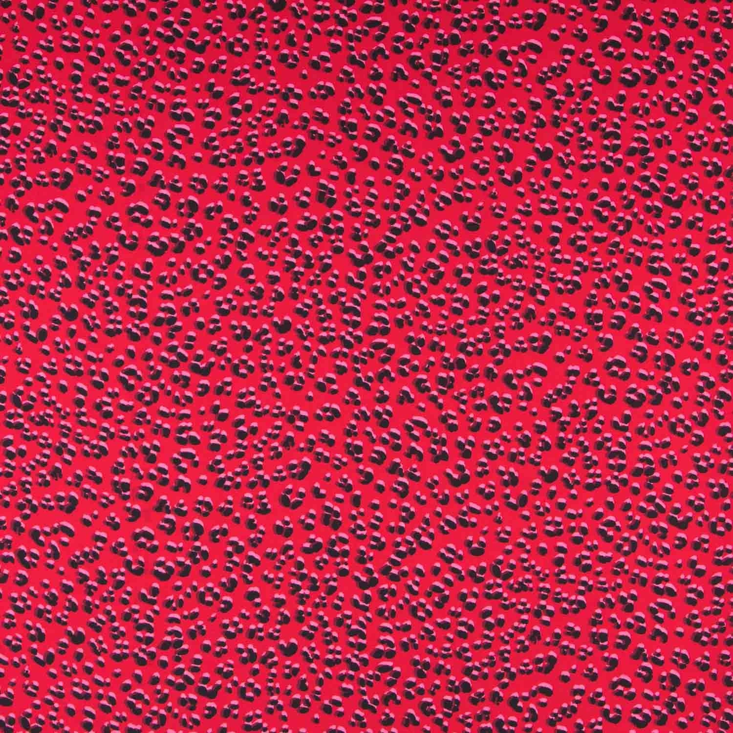 Roter Leopard Viskose - Ribes y Casals