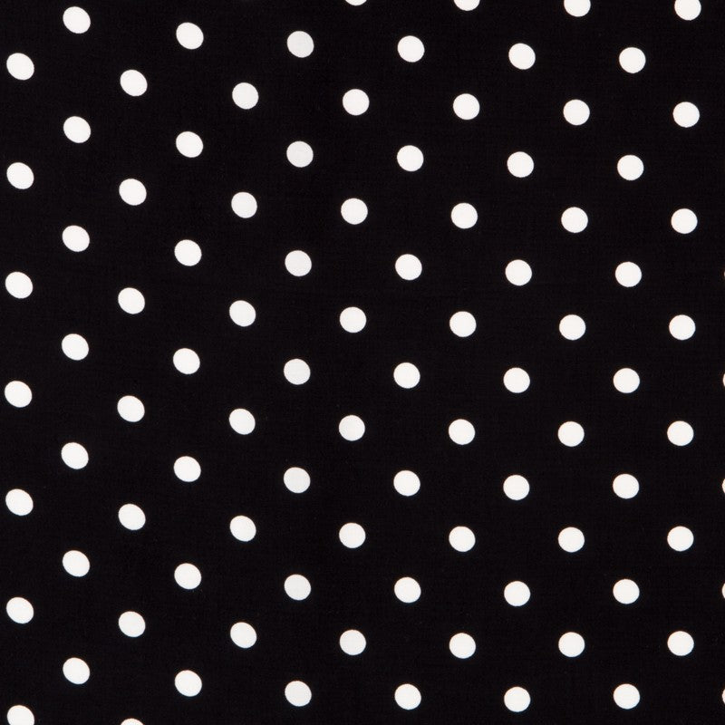 Viskose Polka Dot Weiß - Ribes y Casals