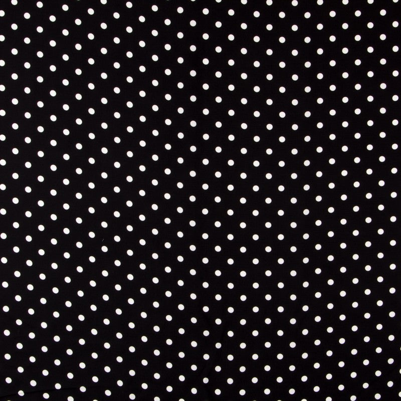 Viskose Polka Dot Weiß - Ribes y Casals