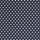 Dunkelblaue Polka Dots Viskose - Ribes y Casals