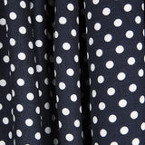 Dunkelblaue Polka Dots Viskose - Ribes y Casals