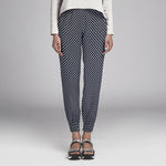 Dunkelblaue Polka Dots Viskose - Ribes y Casals