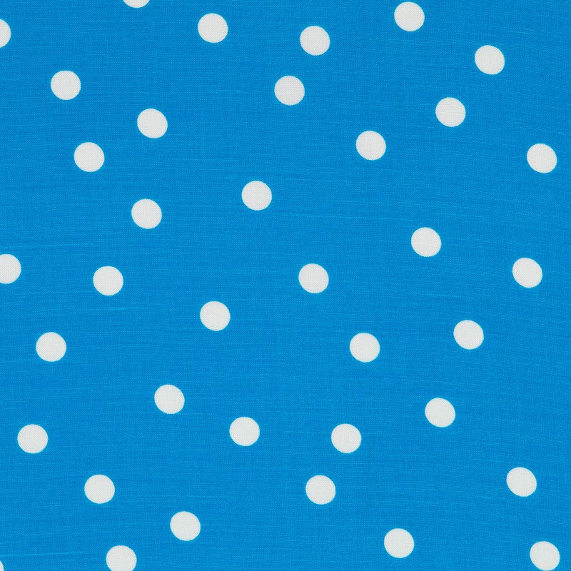 Viskose Polka Dots Blau - Ribes y Casals