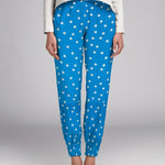 Viskose Polka Dots Blau - Ribes y Casals