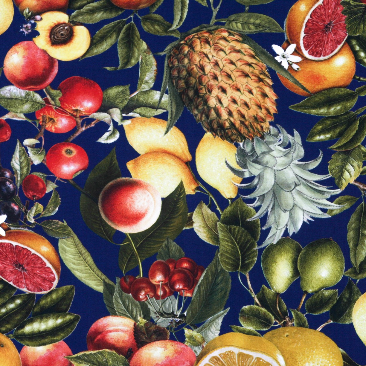 Viskose Lycra Obst Blau - Ribes y Casals