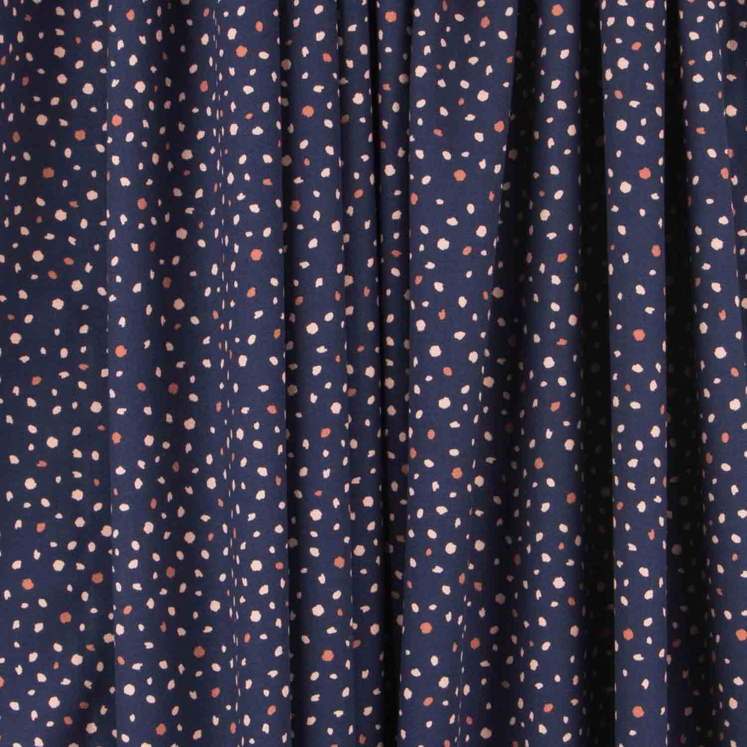Viskose Motas Marineblau - Ribes y Casals