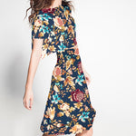 Navy Floral Night Viskose - Ribes y Casals