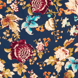 Navy Floral Night Viskose - Ribes y Casals