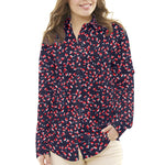 Marineblau Petálos Viskose - Ribes y Casals