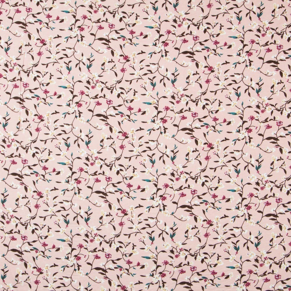 Viskose Blumenzweige Rosa - Ribes y Casals