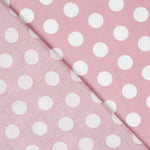 Viskose Rosa Polka Dot Weiß - Ribes y Casals