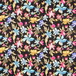 Schwarz Floral Rustikale Viskose - Ribes y Casals