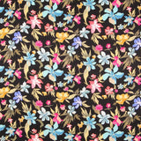Schwarz Floral Rustikale Viskose - Ribes y Casals